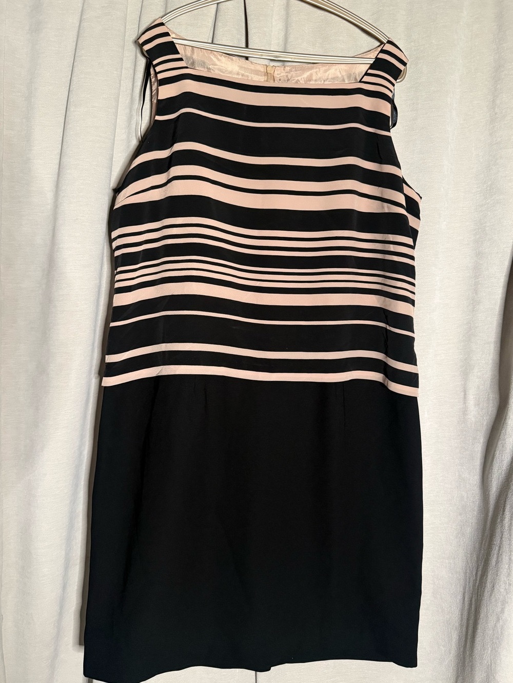 Studio 1 Striped Sleeveless Midi Dress - Size 18